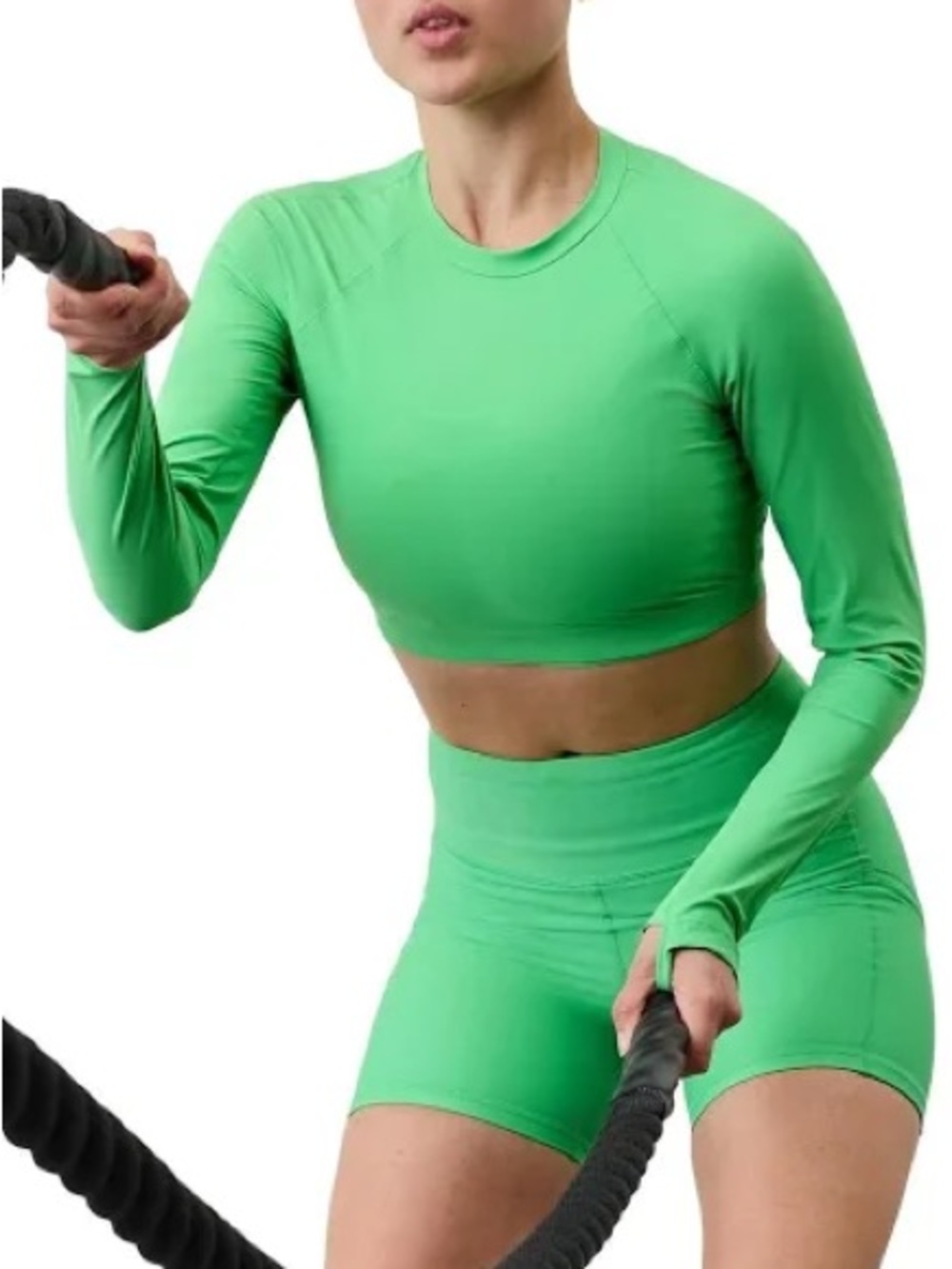 NWT Athleta Crosstrain Ultra Crop Top Vibrant Green - Size Medium